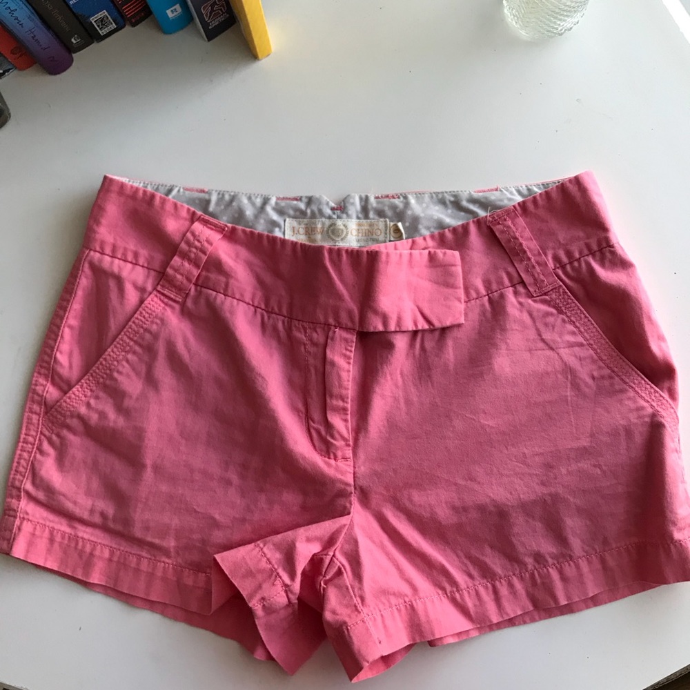 Light pink J.Crew chino shorts